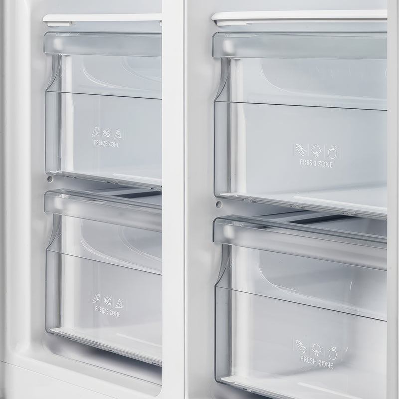 Load image into Gallery viewer, Forno Salerno 33-Inch Side-by-Side Stainless Steel Refrigerator, 15.6 cu.ft, ENERGY STAR Certified
