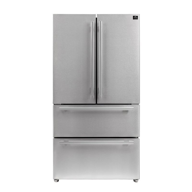 Load image into Gallery viewer, FORNO Premium 3-Piece Kitchen Bundle - Galiano 36&quot; Dual Fuel Range, 36&quot; Built-In Refrigerator, 24&quot; Built-In Dishwasher - FBDL-004-02CAUS
