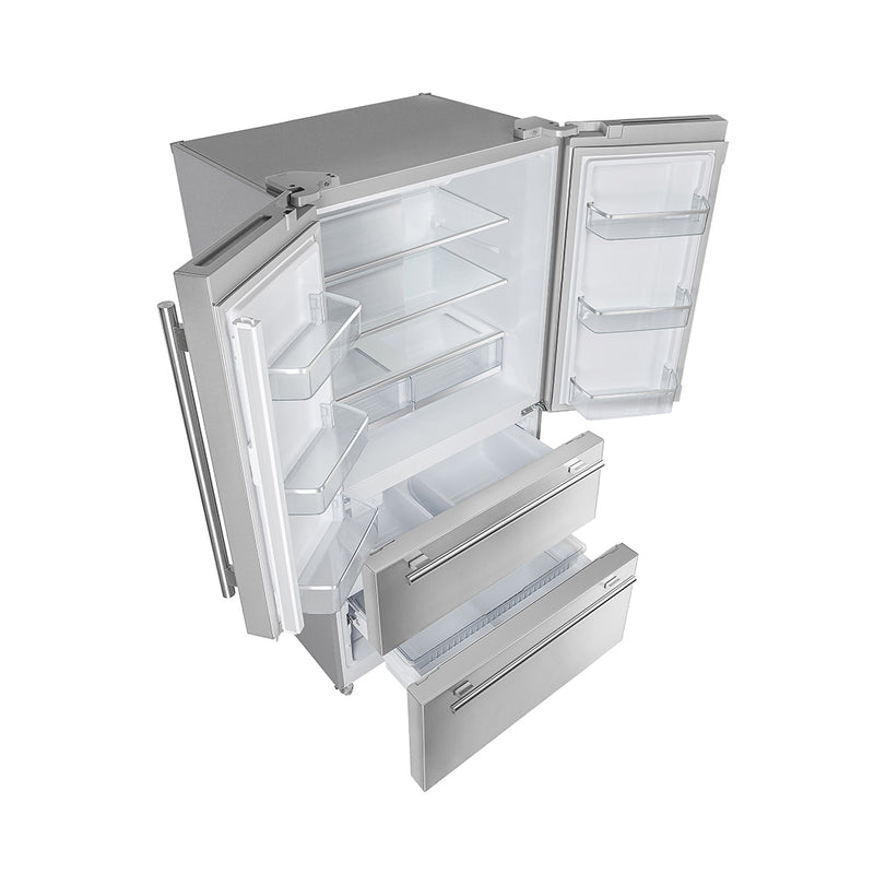 Load image into Gallery viewer, FORNO Premium 3-Piece Kitchen Bundle - Galiano 36&quot; Dual Fuel Range, 36&quot; Built-In Refrigerator, 24&quot; Built-In Dishwasher - FBDL-004-02CAUS
