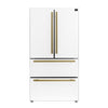 Forno Moena Espresso 36-Inch, White French Door Refrigerator - FFRBI1820-36WHT