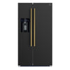 Forno Salerno Espresso 36-Inch, Black Side-by-Side Refrigerator - FFRBI1844-36BLK