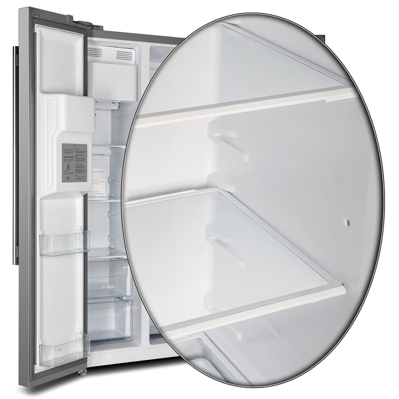 Load image into Gallery viewer, Forno Salerno 36-Inch Side-by-Side Stainless Steel Refrigerator, 20 cu.ft, ENERGY STAR Certified
