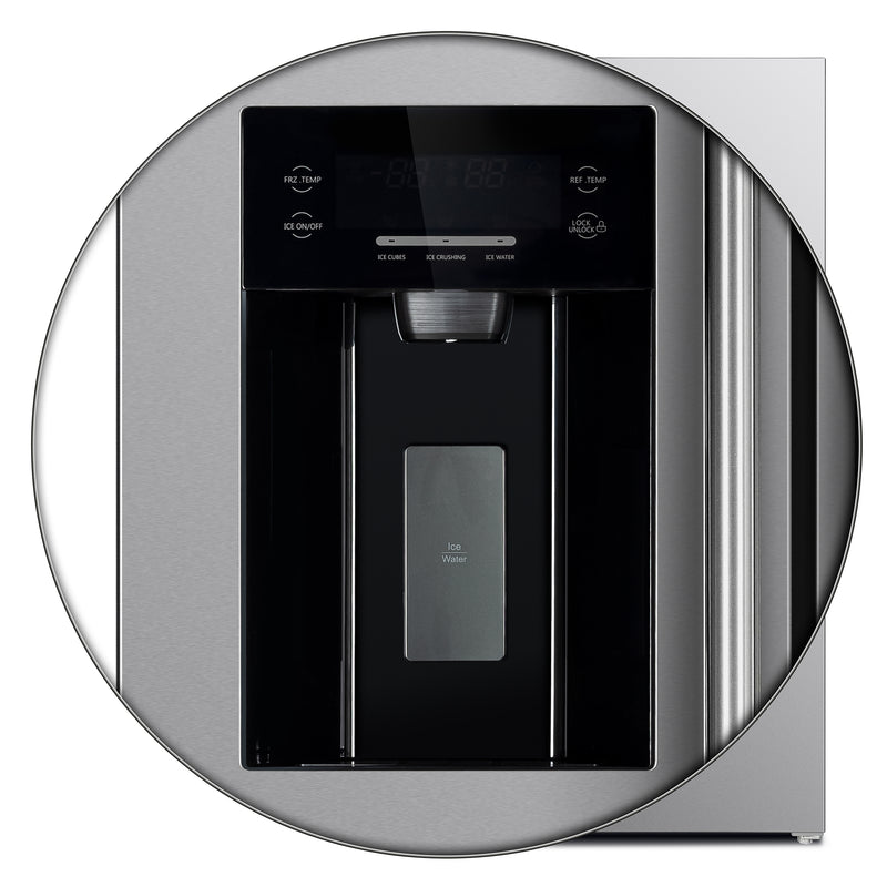 Load image into Gallery viewer, Forno Salerno 36-Inch Side-by-Side Stainless Steel Refrigerator, 20 cu.ft, ENERGY STAR Certified

