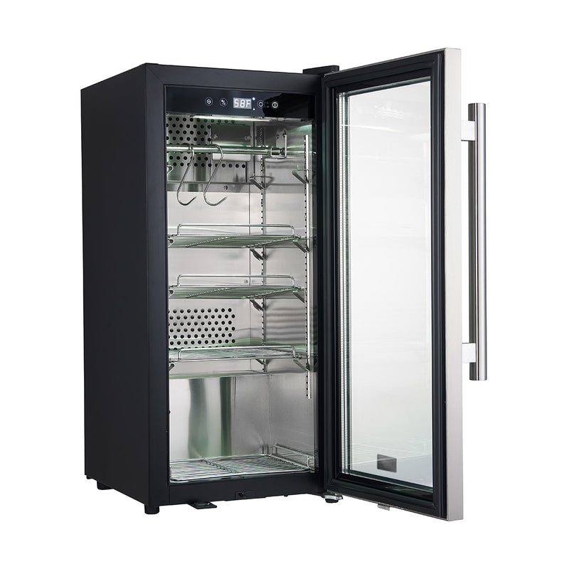 Load image into Gallery viewer, Forno Asciutto 16-Inch Dry Aging Cabinet, Stainless Steel 304, 2.65 cu.ft, LED Lighting, Adjustable Shelves
