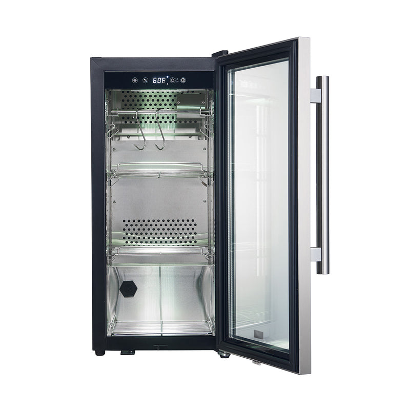 Load image into Gallery viewer, Forno Asciutto 16-Inch Dry Aging Cabinet, Stainless Steel 304, 2.65 cu.ft, LED Lighting, Adjustable Shelves
