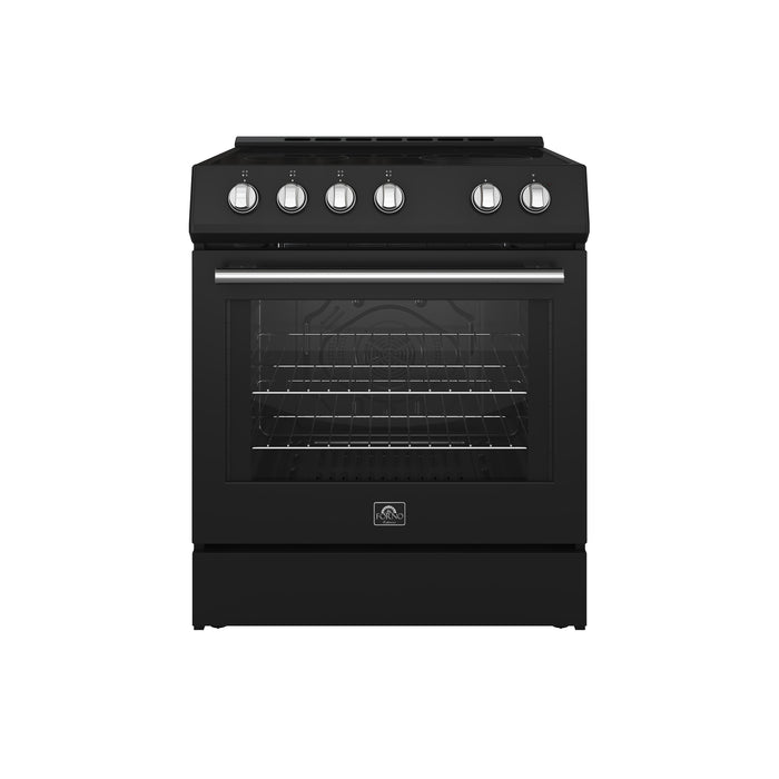 Forno Leonardo Espresso 30-Inch, Black Electric Range - FFSEL6012-30BLK