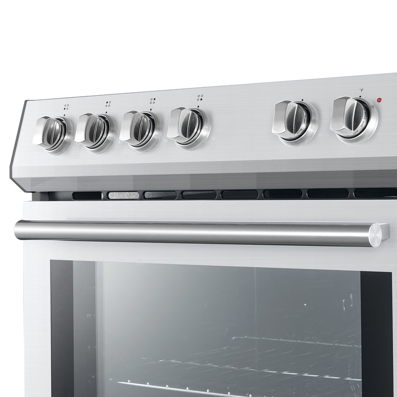 Load image into Gallery viewer, Forno Leonardo Espresso 30-Inch Stainless Steel Electric Range, True Convection, Energy Efficient
