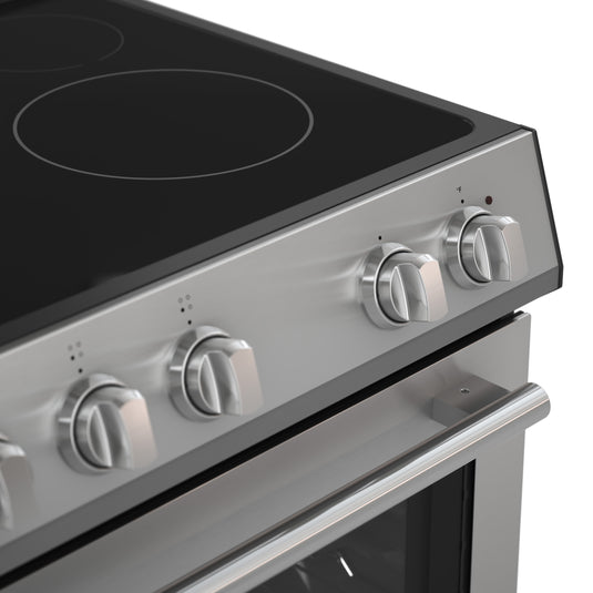 Forno Premium 4-Piece Kitchen Bundle - 30" Electric Range, 30" Range Hood, 31" French Door Refrigerator, 24" Built-In Dishwasher, Stainless Steel - FBDL-010-01US