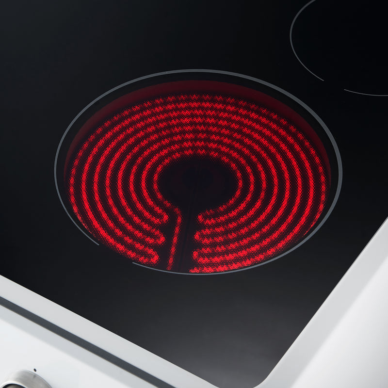 Load image into Gallery viewer, Forno Leonardo Espresso 30-Inch White Electric Range, True Convection, Energy Efficient
