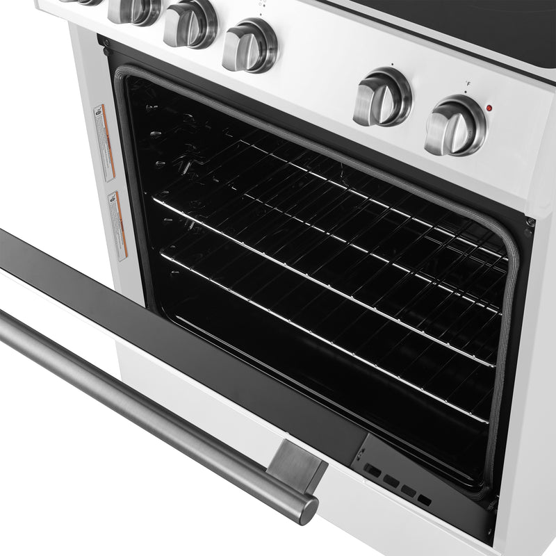 Load image into Gallery viewer, Forno Leonardo Espresso 30-Inch White Electric Range, True Convection, Energy Efficient
