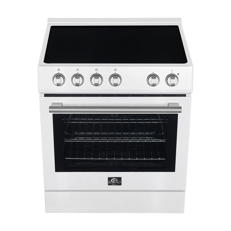 Load image into Gallery viewer, Forno Leonardo Espresso 30-Inch White Electric Range, True Convection, Energy Efficient
