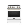 Forno Leonardo Espresso 30-Inch, White Electric Range - FFSEL6012-30WHT