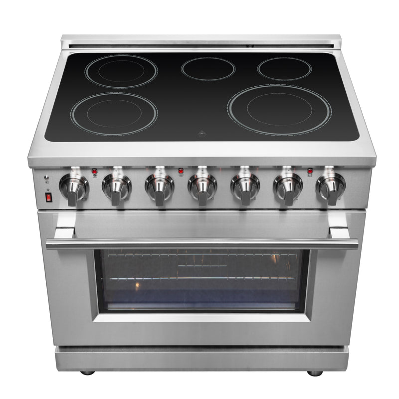 Load image into Gallery viewer, Forno Massimo 36-Inch Freestanding Chef Door Electric Range, True Convection Oven
