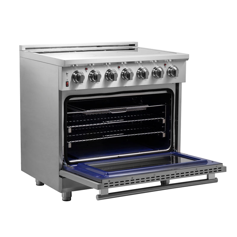 Load image into Gallery viewer, Forno Massimo 36-Inch Freestanding Chef Door Electric Range, True Convection Oven
