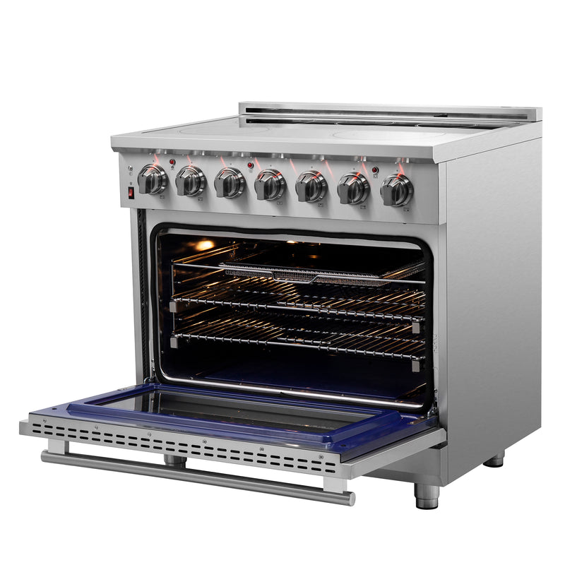 Load image into Gallery viewer, Forno Massimo 36-Inch Freestanding Chef Door Electric Range, True Convection Oven
