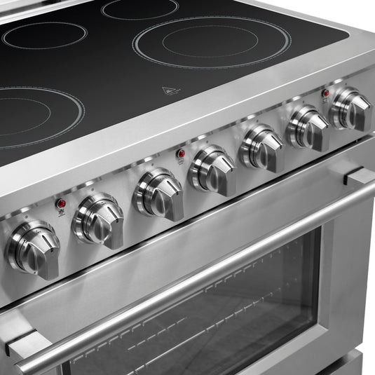 Forno Massimo 36-Inch Freestanding Chef Door Electric Range, True Convection Oven