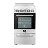 Forno Pallerano 20 Inch, Stainless Steel Freestanding Electric Range, Compact Design - FFSEL6052-20