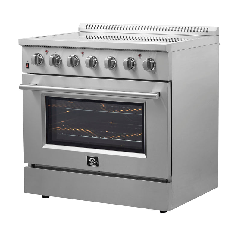 Load image into Gallery viewer, Forno Galiano 36-Inch Freestanding Electric Range, True Convection, Energy Efficient
