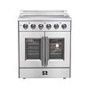 Forno Galiano 30-Inch, Stainless Steel French Door Electric Range - FFSEL6917-30