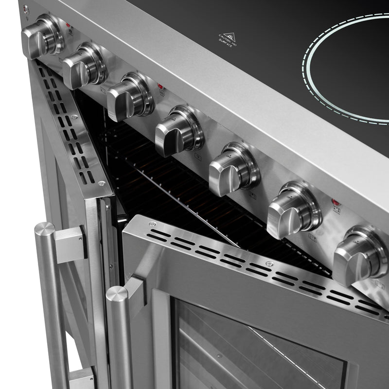 Load image into Gallery viewer, Forno Galiano 36-Inch Freestanding French Door Electric Range, True Convection, Energy Efficient
