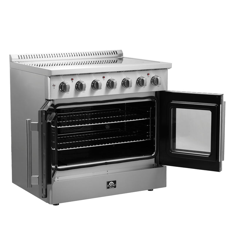Load image into Gallery viewer, Forno Galiano 36-Inch Freestanding French Door Electric Range, True Convection, Energy Efficient

