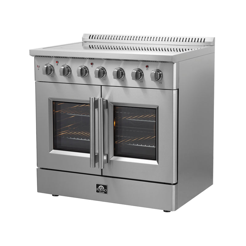 Load image into Gallery viewer, Forno Galiano 36-Inch Freestanding French Door Electric Range, True Convection, Energy Efficient
