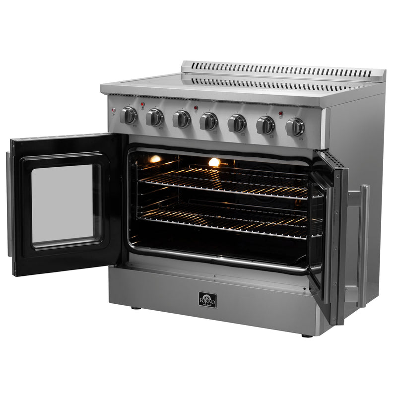 Load image into Gallery viewer, Forno Galiano 36-Inch Freestanding French Door Electric Range, True Convection, Energy Efficient
