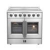 Forno Galiano 36-Inch, Stainless Steel Freestanding French Door Electric Range - FFSEL6917-36