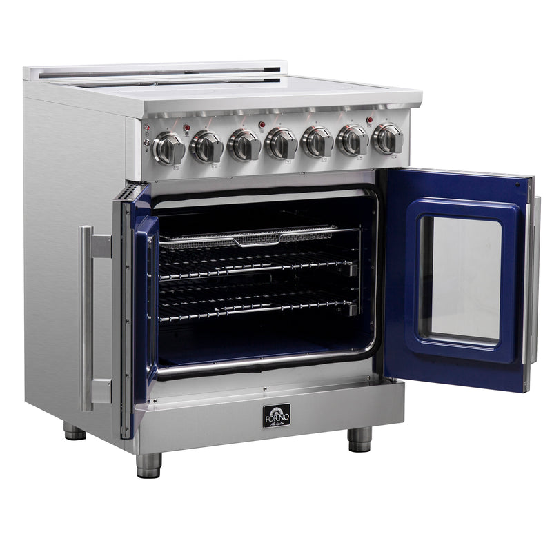 Load image into Gallery viewer, Forno Massimo 30-Inch Freestanding French Door Electric Range, True Convection Oven

