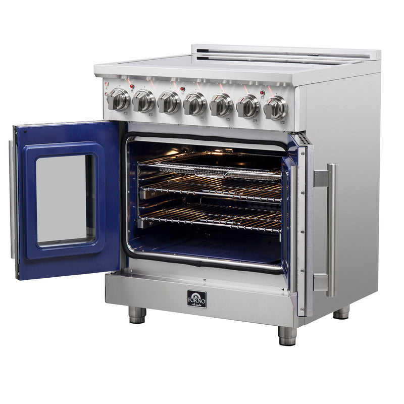 Load image into Gallery viewer, Forno Massimo 30-Inch Freestanding French Door Electric Range, True Convection Oven
