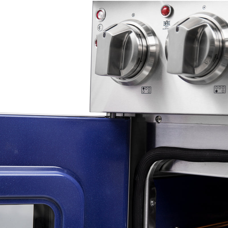 Load image into Gallery viewer, Forno Massimo 30-Inch Freestanding French Door Electric Range, True Convection Oven
