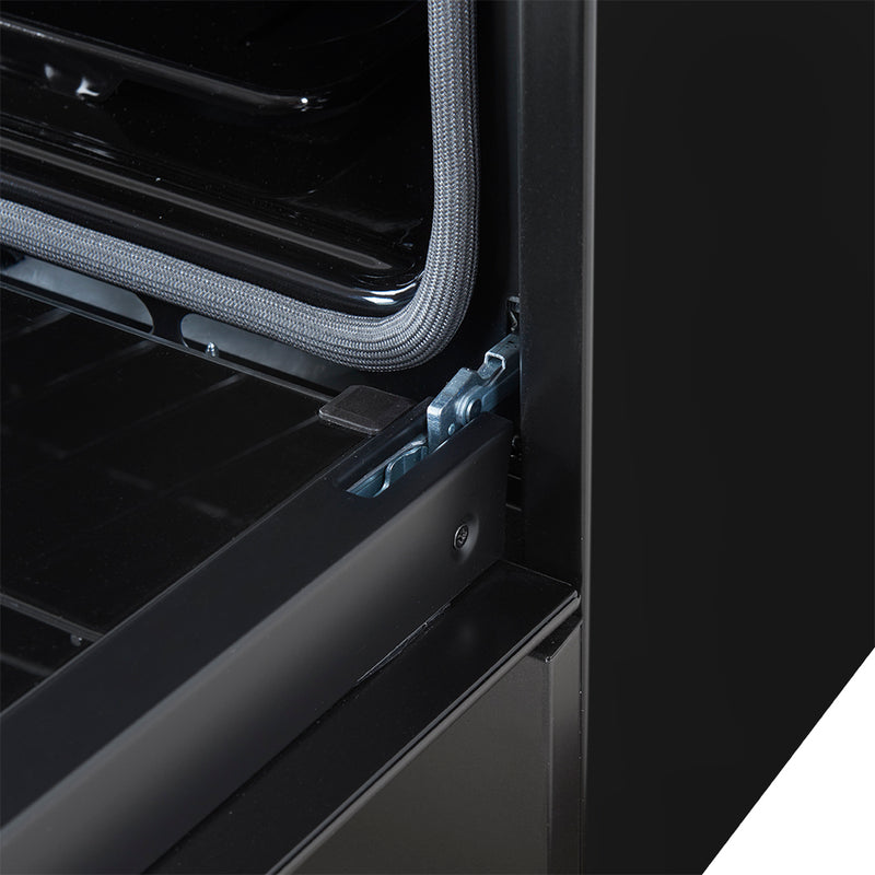 Load image into Gallery viewer, Forno Leonardo Espresso 30-Inch Black Gas Range, 5 Burners, 39,500 BTU, 5 cu.ft Convection Oven
