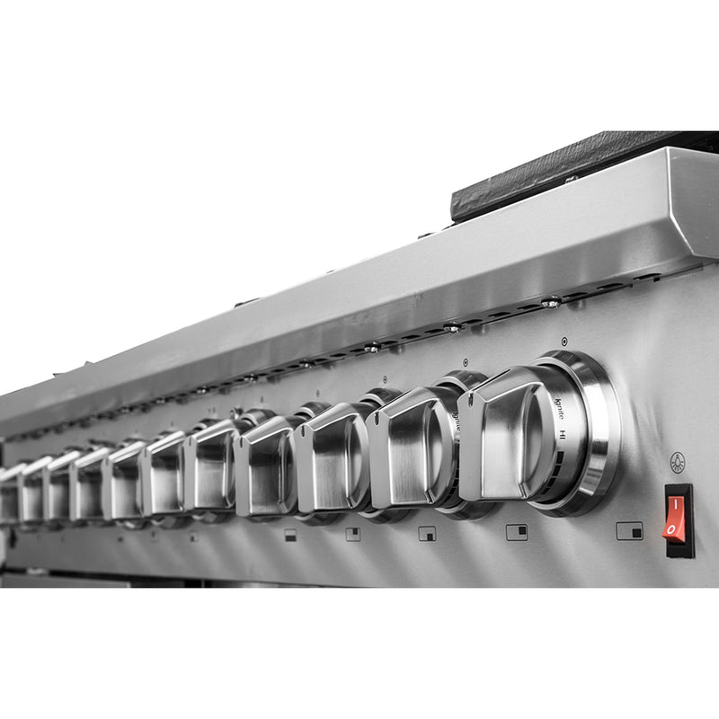Load image into Gallery viewer, Forno Massimo 48-Inch Freestanding Dual Fuel Range, 8 Burners, Double Convection Ovens
