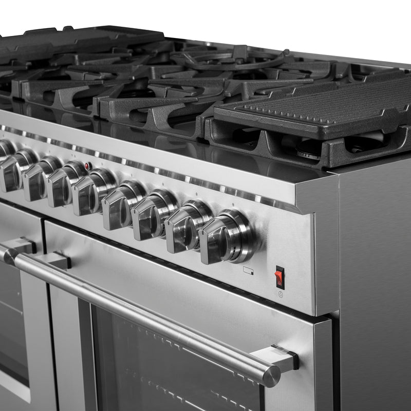 Load image into Gallery viewer, Forno Massimo 60-Inch Freestanding Dual Fuel Range, 10 Burners, Double Convection Ovens
