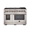 Forno Capriasca 48-Inch, Stainless Steel Freestanding Dual Fuel Range with 8 Burners - FFSGS6187-48