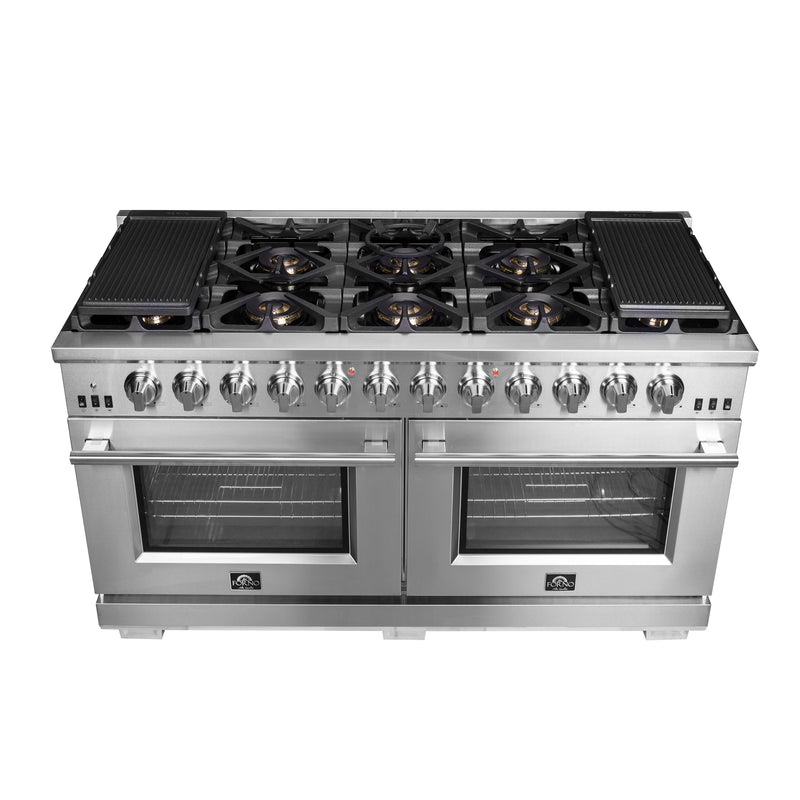 Load image into Gallery viewer, Forno Capriasca 60-Inch Freestanding Gas Range, 10 Burners, True Convection Oven
