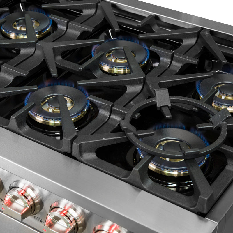 Load image into Gallery viewer, Forno Capriasca 60-Inch Freestanding Gas Range, 10 Burners, True Convection Oven
