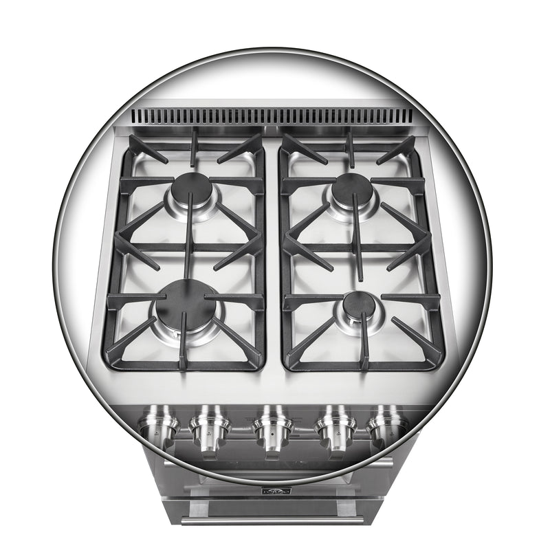 Load image into Gallery viewer, Forno Breno 24-Inch Freestanding Gas Range, Compact Design, Energy Efficient
