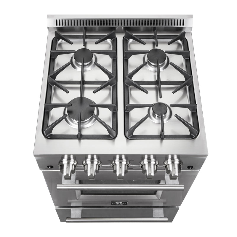 Load image into Gallery viewer, Forno Breno 24-Inch Freestanding Gas Range, Compact Design, Energy Efficient
