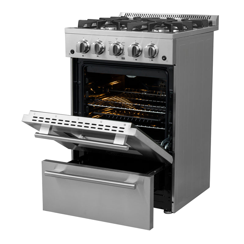 Load image into Gallery viewer, Forno Breno 24-Inch Freestanding Gas Range, Compact Design, Energy Efficient
