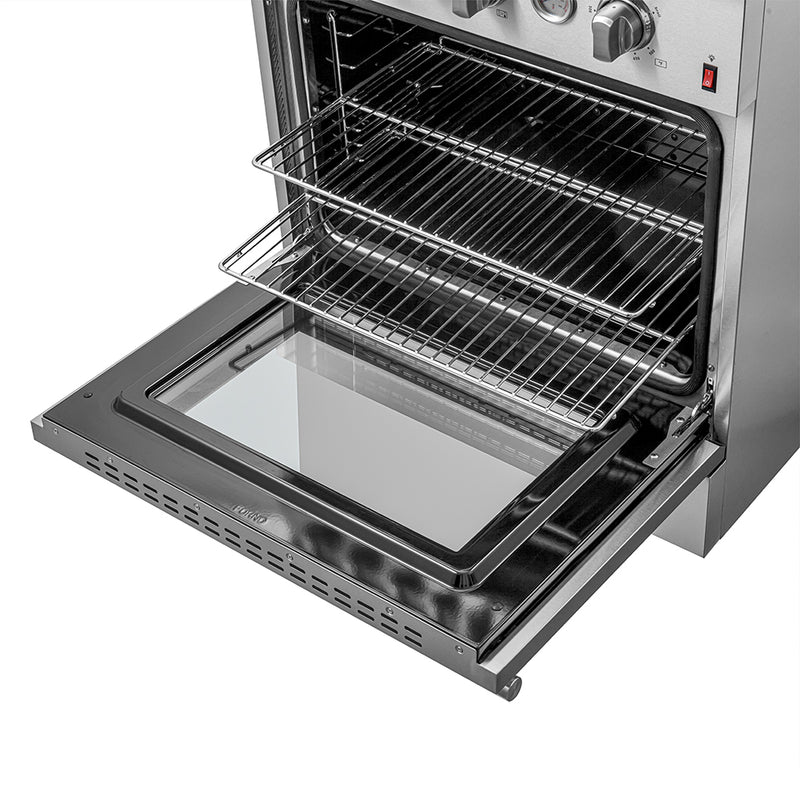 Load image into Gallery viewer, FORNO Giovanni 30-inch Gas Range Stainless Steel, 5 Burners 67,000 BTU, 4.32 cu.ft. Convection Oven
