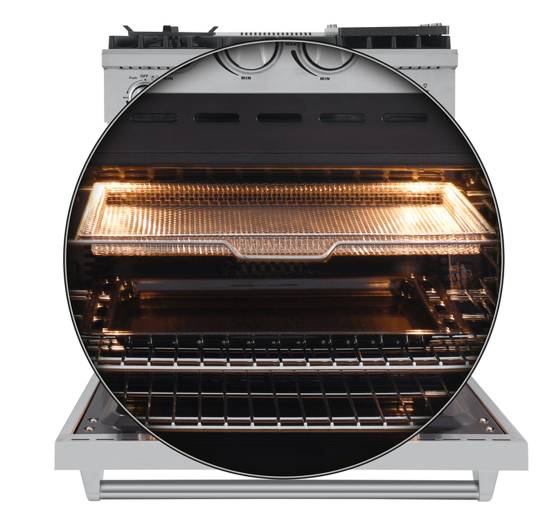 Load image into Gallery viewer, Forno Lazio 30-Inch Freestanding Gas Range, 4 Burners, Convection Oven, Energy Efficient
