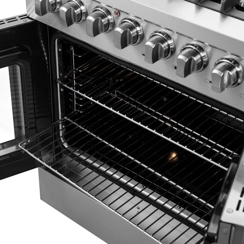 Load image into Gallery viewer, Forno Galiano 30-inch French Door Dual Fuel Range All Stainless Steel, 5 Sealed Burners 68,000 BTU, 4.32 cu.ft. True Convection Oven
