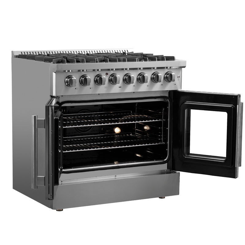Load image into Gallery viewer, Forno Galiano 36&quot; Freestanding French Door Dual Fuel Range
