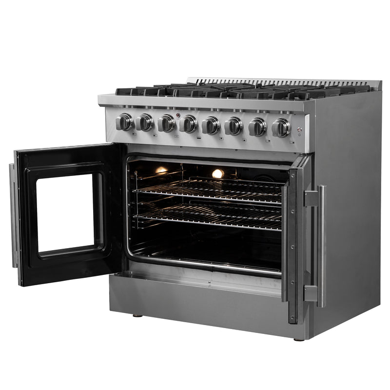 Load image into Gallery viewer, Forno Galiano 36&quot; Freestanding French Door Dual Fuel Range
