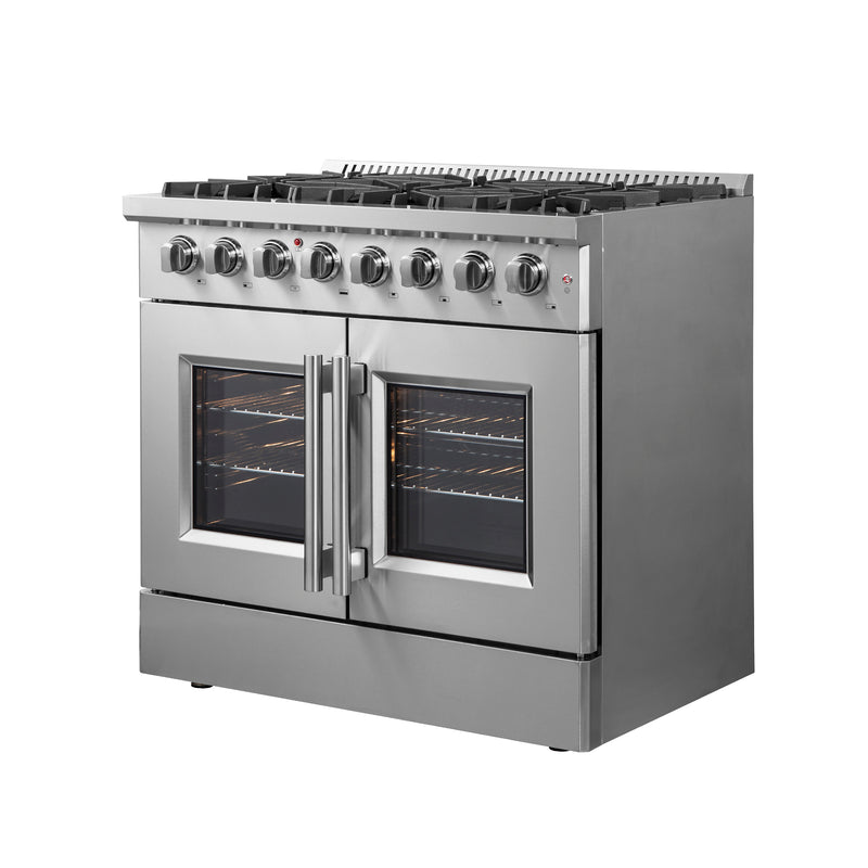 Load image into Gallery viewer, Forno Galiano 36&quot; Freestanding French Door Dual Fuel Range

