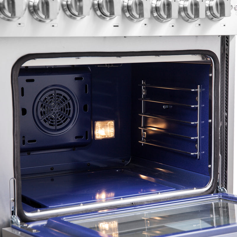 Load image into Gallery viewer, Forno Capriasca 48-Inch Freestanding French Door Dual Fuel Range, 8 Burners, True Convection Oven
