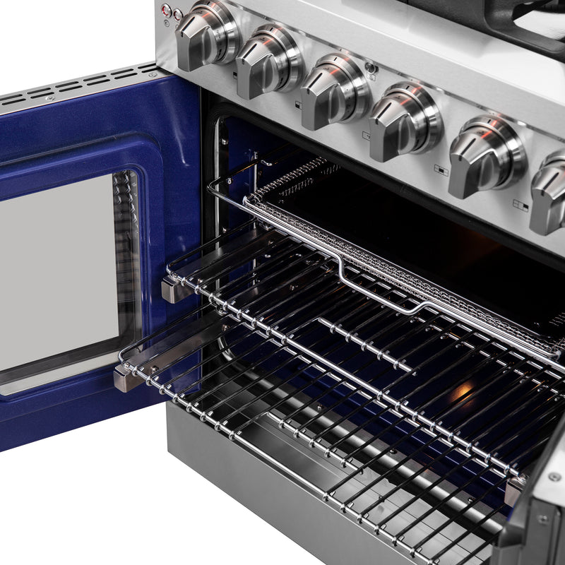 Load image into Gallery viewer, Forno Massimo 30-Inch Freestanding French Door Gas Range, 4 Burners, Convection Oven, Energy Efficient
