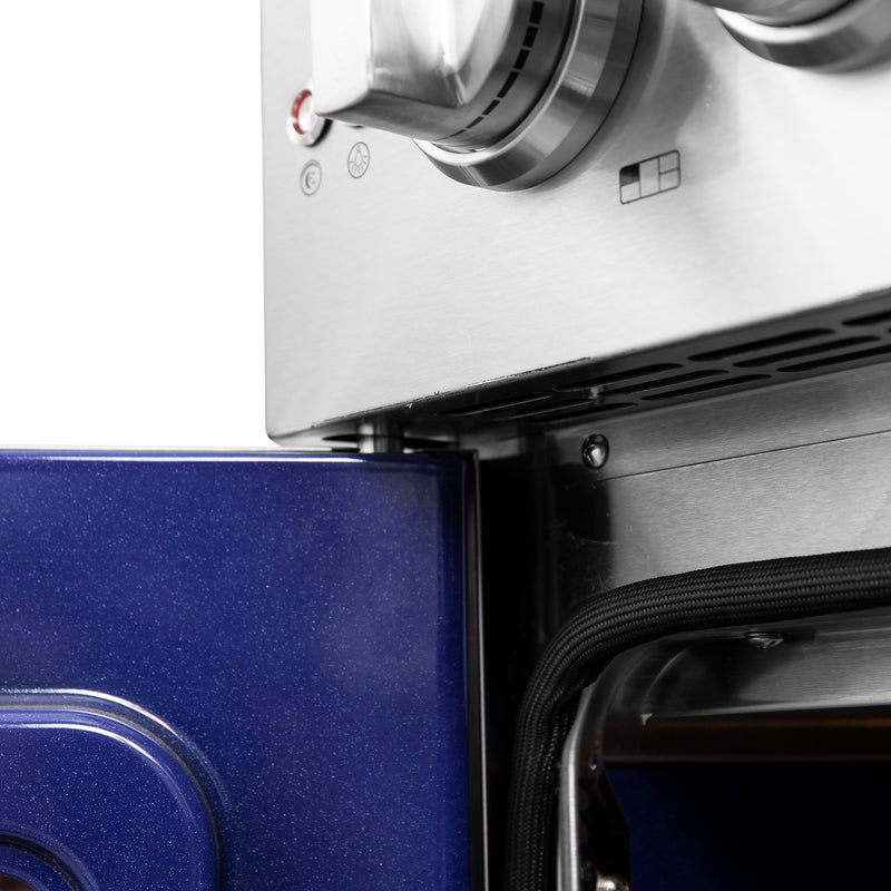 Load image into Gallery viewer, Forno Massimo 30-Inch Freestanding French Door Gas Range, 4 Burners, Convection Oven, Energy Efficient
