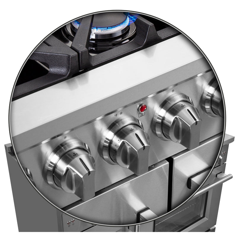 Load image into Gallery viewer, Forno Massimo 48-Inch Freestanding French Door Gas Range, 8 Burners, Convection Oven, Energy Efficient
